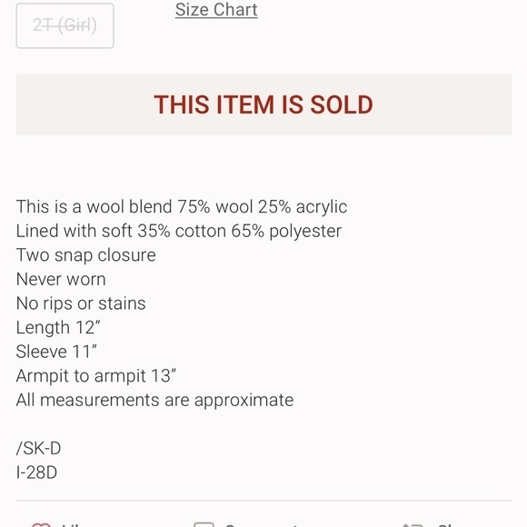 GENUINE Kids From Oshkosh Grey Wool Blend Pom Pom Sweater Jacket Size 3T - Picture 9 of 9